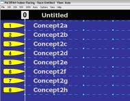 Race software showing eight rowers lined up in their lanes