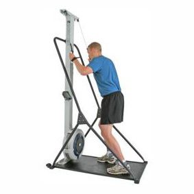 A man training on a Concept2 SkiErg
